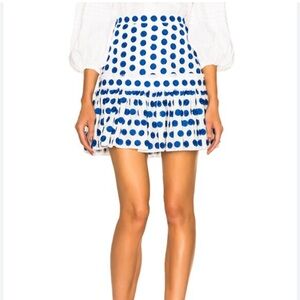 Alexis Harley Blue and White Polka Dot Skirt